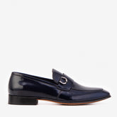 The Blackwell Navy Patent Bit Loafer Shoe