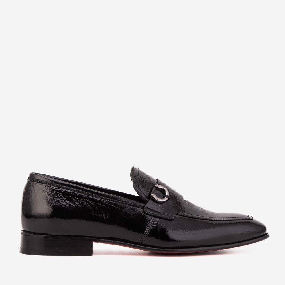 The Blackwell Black Patent Bit Loafer Shoe