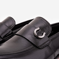 The Blackwell Black Patent Bit Loafer Shoe