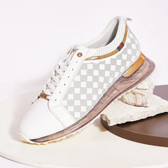 The Cenova White Gold Leather Sneaker