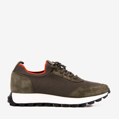 The Berlin Green Suede Leather Sneaker