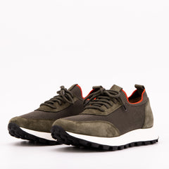 The Berlin Green Suede Leather Sneaker