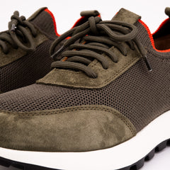 The Berlin Green Suede Leather Sneaker
