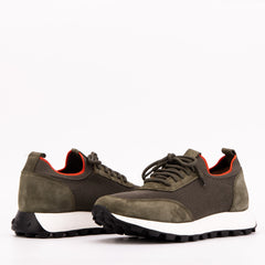The Berlin Green Suede Leather Sneaker