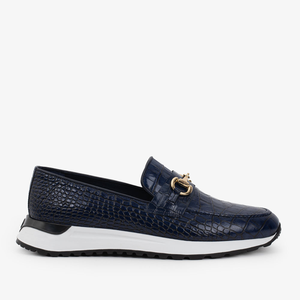 The Padova Navy Blue Leather Sneaker