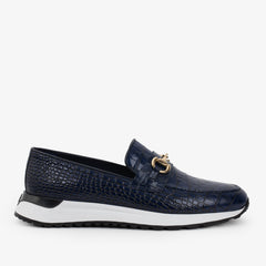 The Padova Navy Blue Leather Sneaker