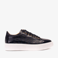 The Dublin Blue Leather Sneaker