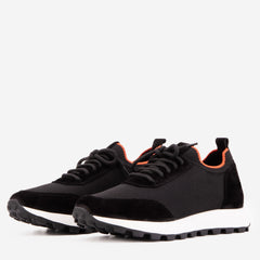 The Berlin Black Suede Leather Sneaker