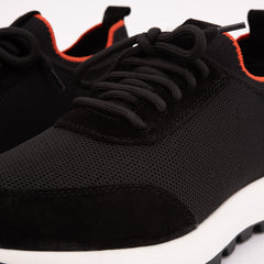 The Berlin Black Suede Leather Sneaker