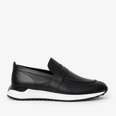 The Lara Black Leather Sneaker