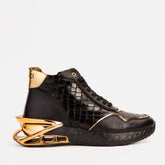 Bellagio Black Gold High-Top Sneaker