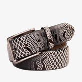 The Milano Black\/White Leather Belt Limited Edition