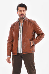The Varden Tan Leather Jacket
