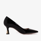 The Brunello Black Patent Leather Pump Shoe