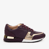 The Masal Purple Leather Sneaker