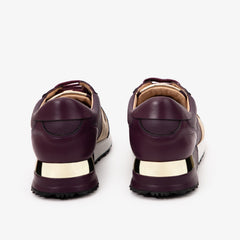 The Masal Purple Leather Sneaker
