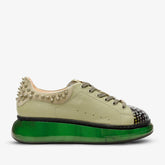 The Venezia Green Leather Sneaker