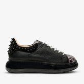 The Venezia Black Leather Sneaker