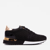 The Scarlet Black Leather Sneaker