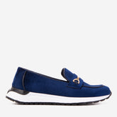 The Milan Navy Blue Leather Sneaker