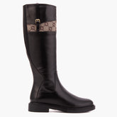 The Bellina Black Leather Women’s Knee-High Boot