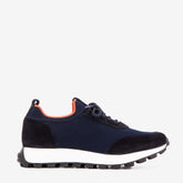The Berlin Navy Suede Leather Sneaker