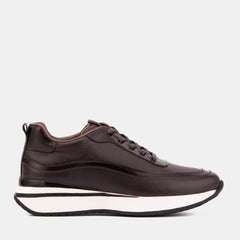 The Modena Brown Leather Sneaker