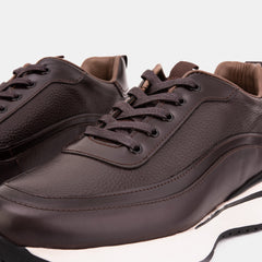 The Modena Brown Leather Sneaker