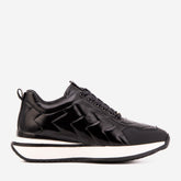 The Veneto Black Leather Sneaker