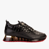 The Marseille Black Leather Sneaker