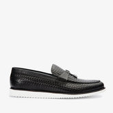 The Sperry Black Leather Tassel Loafer Shoe