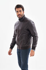The Ardent Dark Brown Lambskin Leather Jacket