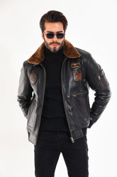 The Northway Vintage Black Lambskin Leather Jacket