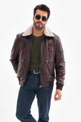 The Northway Brown Lambskin Leather Jacket