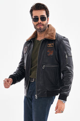 The Northway Black Lambskin Leather Jacket