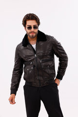 The Ardent Black Lambskin Leather Jacket