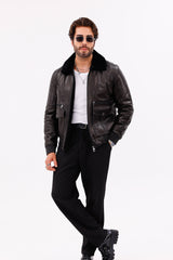 The Ardent Black Lambskin Leather Jacket