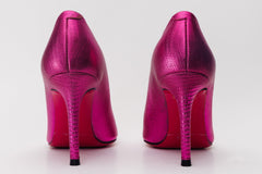 The Maple Fuchsia Leather Pump Fuchsia Sole Shoe