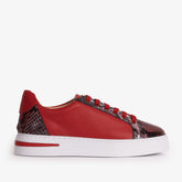 The Burano Red Leather Sneaker