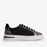 The Burano Black White Leather Sneaker