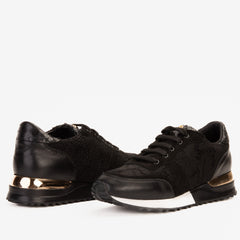 The Noir Black Leather Sneaker