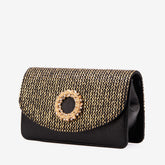 The Valencia Black Gold Handbag