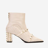 The Valentina Leather Block Heel Boot