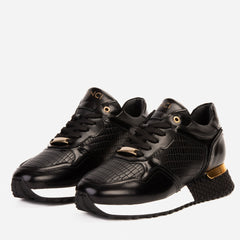 The Empire Black Leather Sneaker