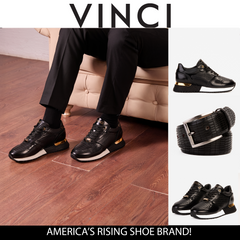 The Empire Black Leather Sneaker