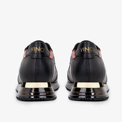 The Arda Black Red Leather Sneaker