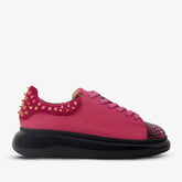 The Venezia Fuchsia Leather Sneaker