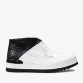 The Kagan White Wingtip Chukka Sneaker Boot