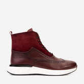 The Regent Burgundy Leather Wingtip\n Brogue Casual Boot