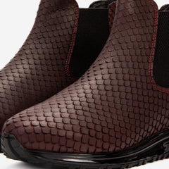 The Panther Burgundy Leather Chelsea Boot